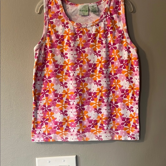 Circo Pink and Orange Floral Tank Top - Picture 1 of 4